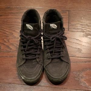 Classic black high top vans